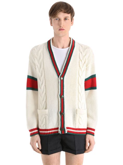 gucci knit cardigans for men|gucci cardigan sweaters for men.